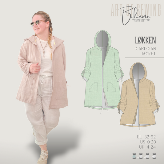 Jacket | Løkken W1320 | Woman EU32 (XXS) - EU52 (XXL) | Digital Sewing Pattern | PDF