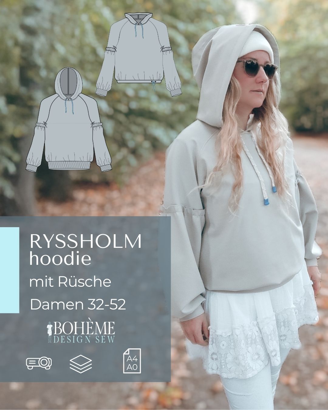 RYSSHOLM.hoodie | Damen | 32-52