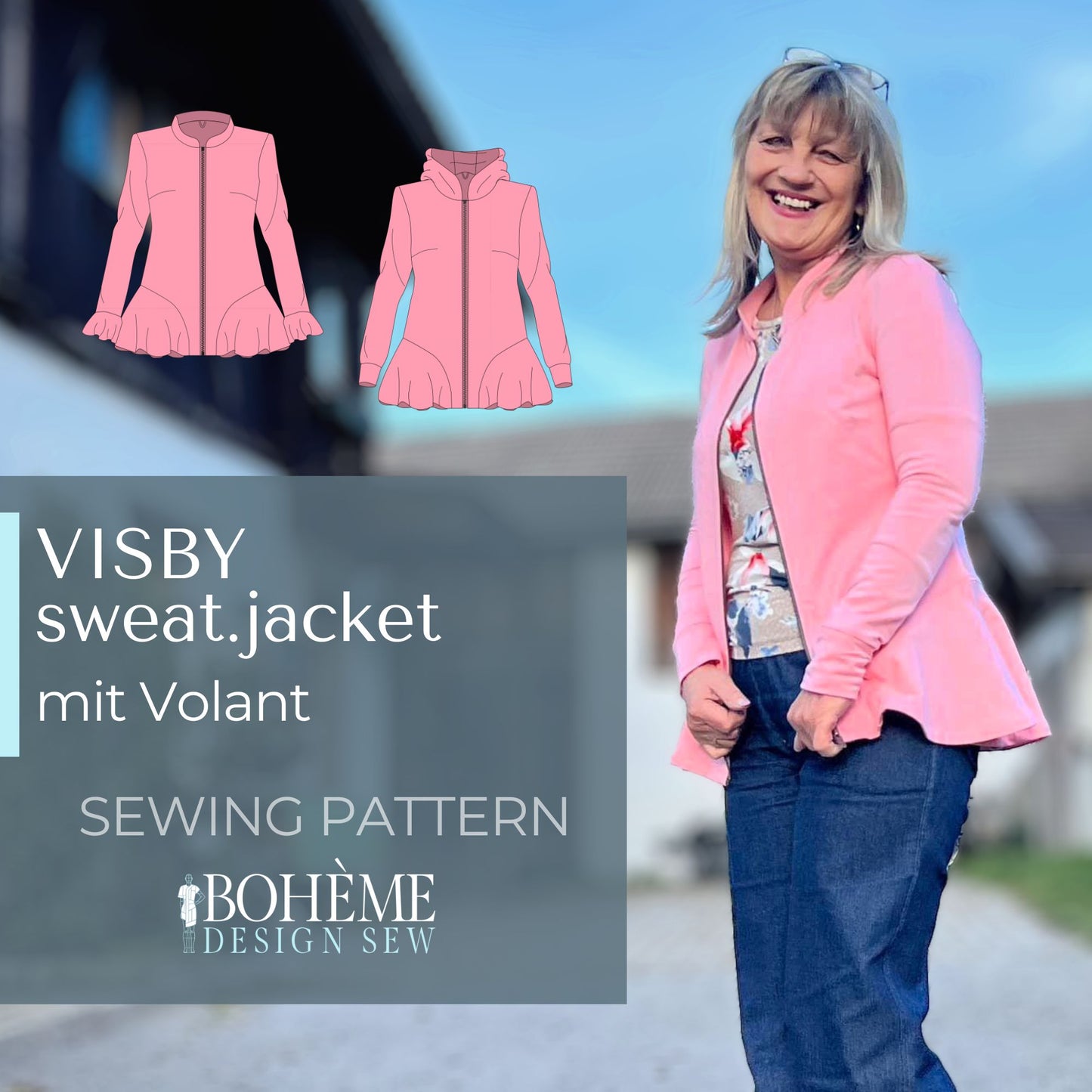 VISBY.sweatjacke | Damen | 32-48