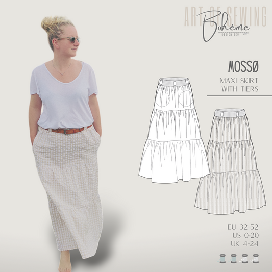 Maxi-Skirt | Mossø W1008 | Women EU32/US0/UK4 (XXS) - EU52/US20/UK24 (XXL)